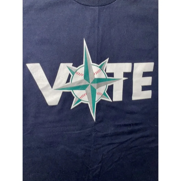 Seattle Mariners Vote 2020 T Shirt Men’s Size XL Election Day Promo MLB RARE - Picture 2 of 5